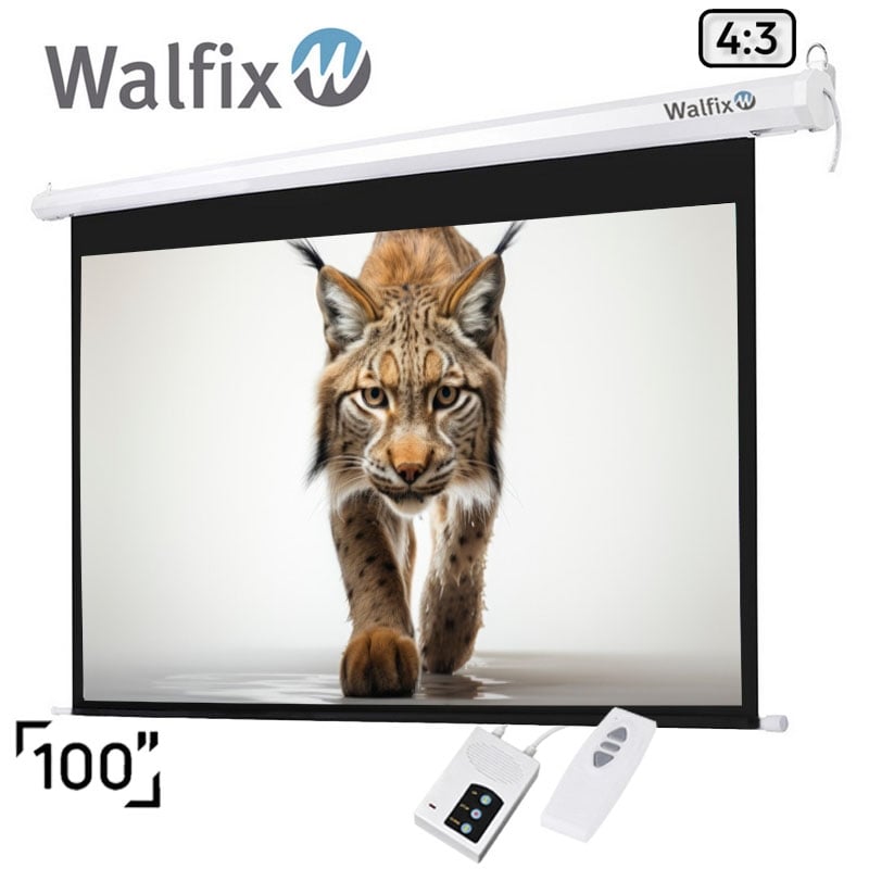 Екран проекційний Walfix TLS-3 моторизований 100" 200х150 см 4:3 (tf2630) - фото 5 Екран проекційний Walfix TLS-3 моторизований 100" 200х150 см 4:3 (tf2630) - фото 5