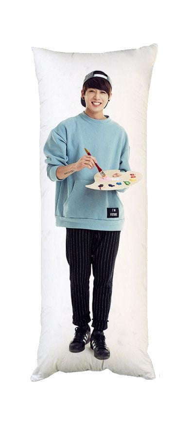 Подушка дакимакура K-pop Чонгук Шуга BTS декоративная ростовая для обнимания двусторонняя 60x180 см (1834024774)