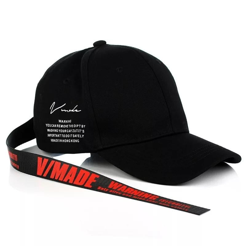 Кепка бейсболка Vmade унисекс Черный