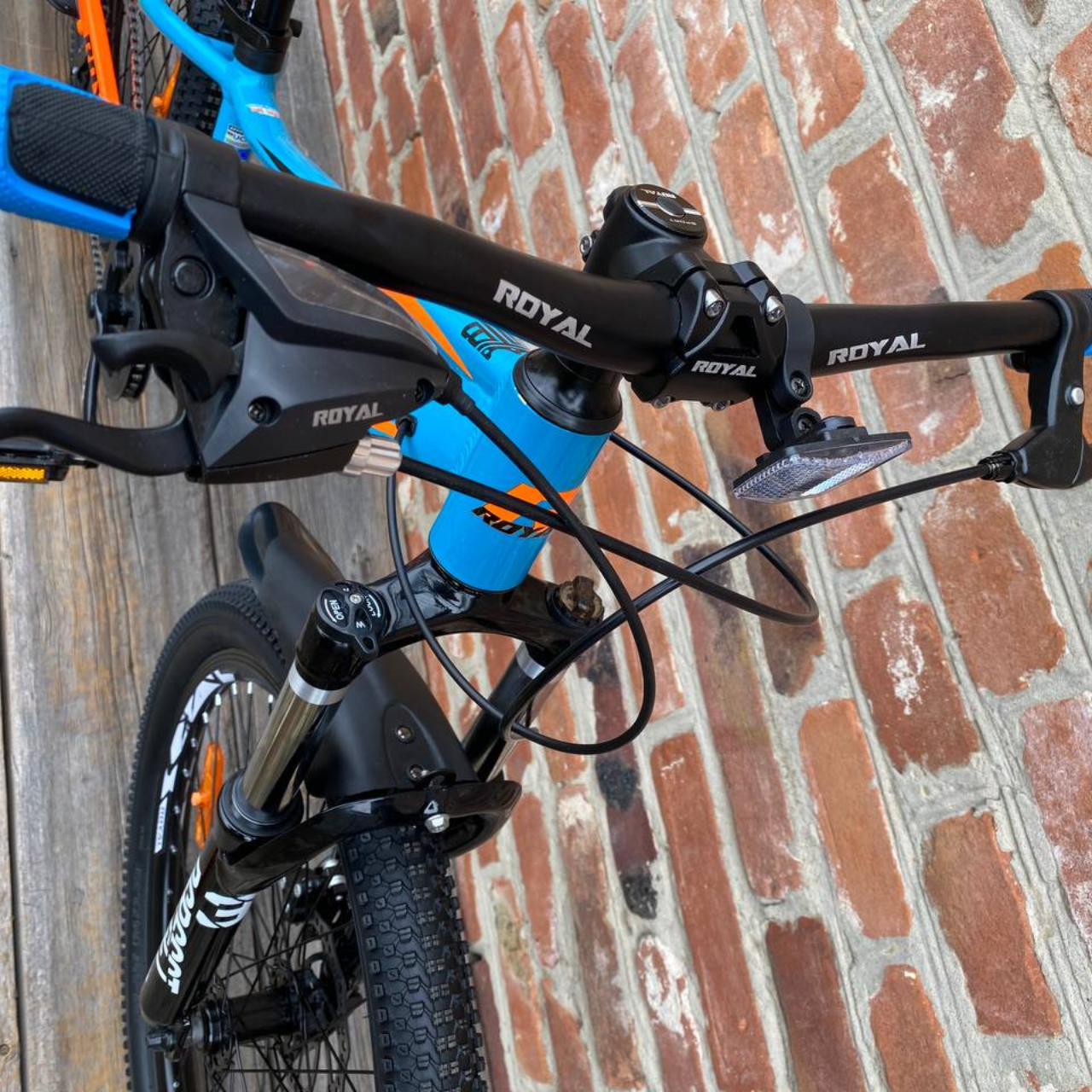 Велосипед AL Royal RIO 13" 26" 2025 Синьо-помаранчевий - фото 6