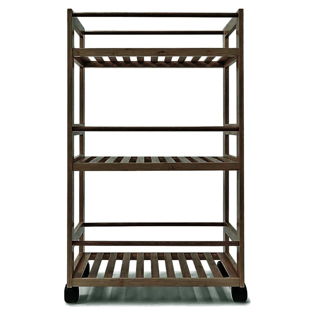 Етажерка на колесах з дерева Рангел Капучино (ЭТА-001609)