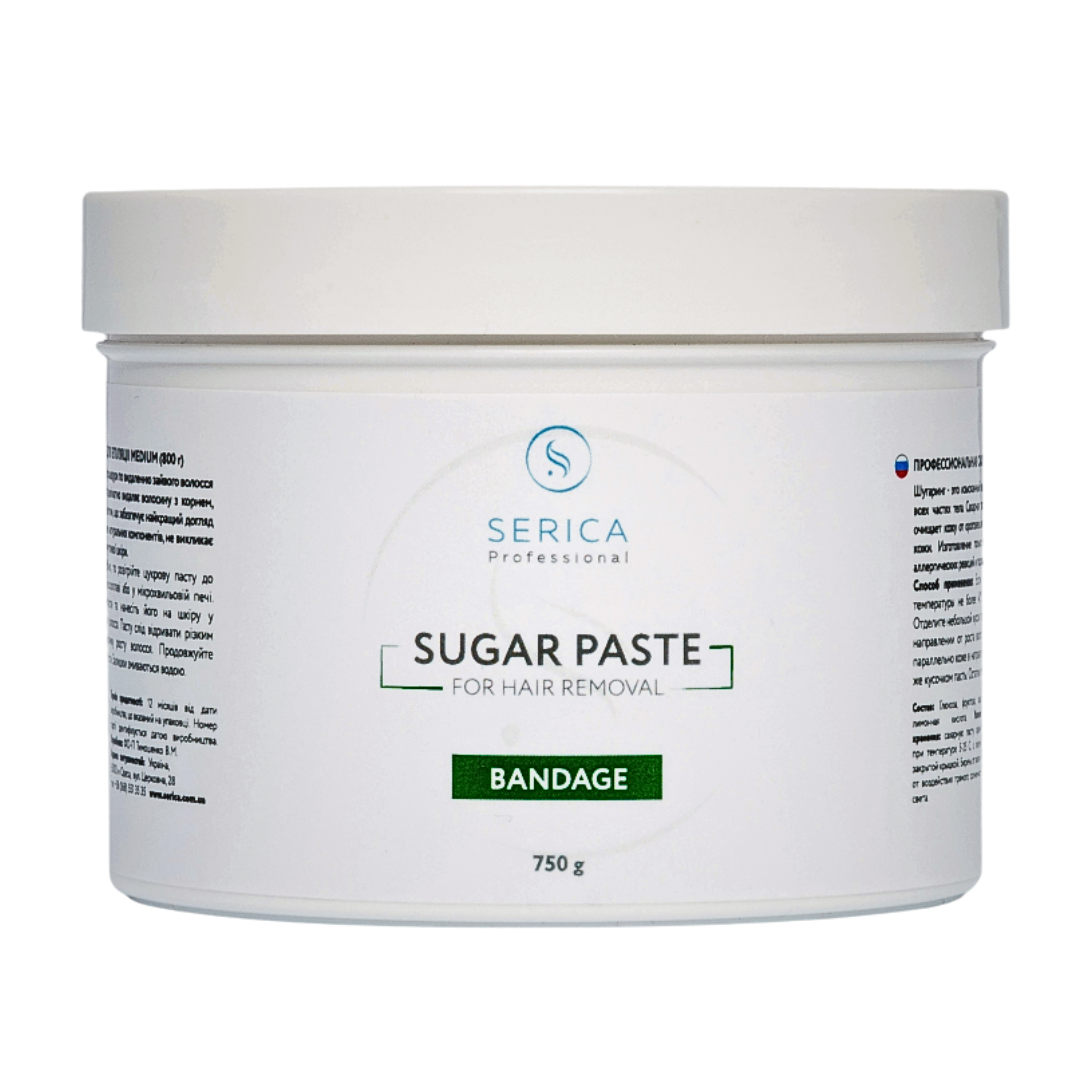 Паста сахарная для депиляции Serica Professional бандажная для полосок 750 г (Bandage)