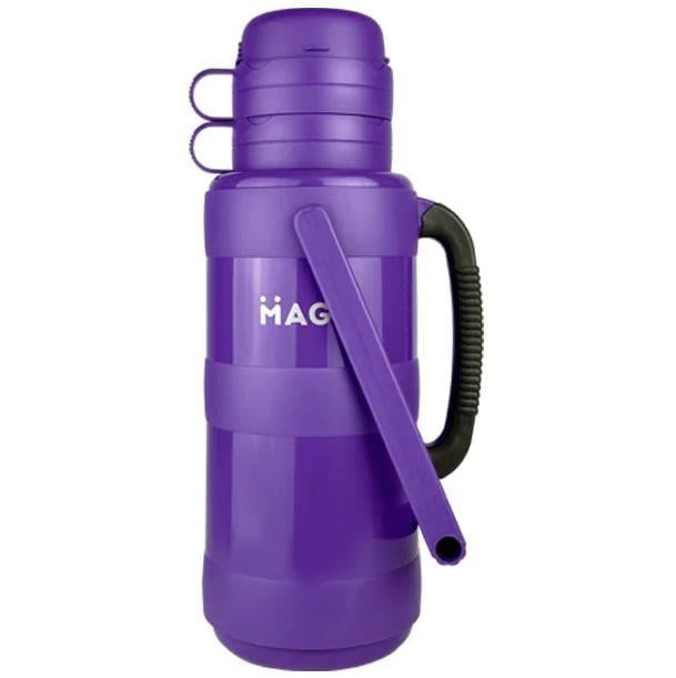 Термос MAGIO MG-1053 стеклянная колба 3,2 л Фиолетовый (iz16792)