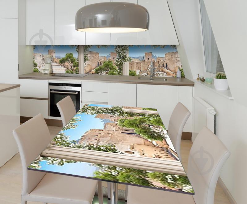 Наклейка виниловая на стол Zatarga  "Замок в Пустыне" 650х1200 мм