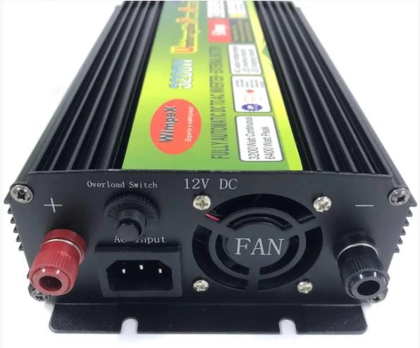 Інвертор Wimpex 3200W 12V/220V/USB (18727609) - фото 2 Інвертор Wimpex 3200W 12V/220V/USB (18727609) - фото 2