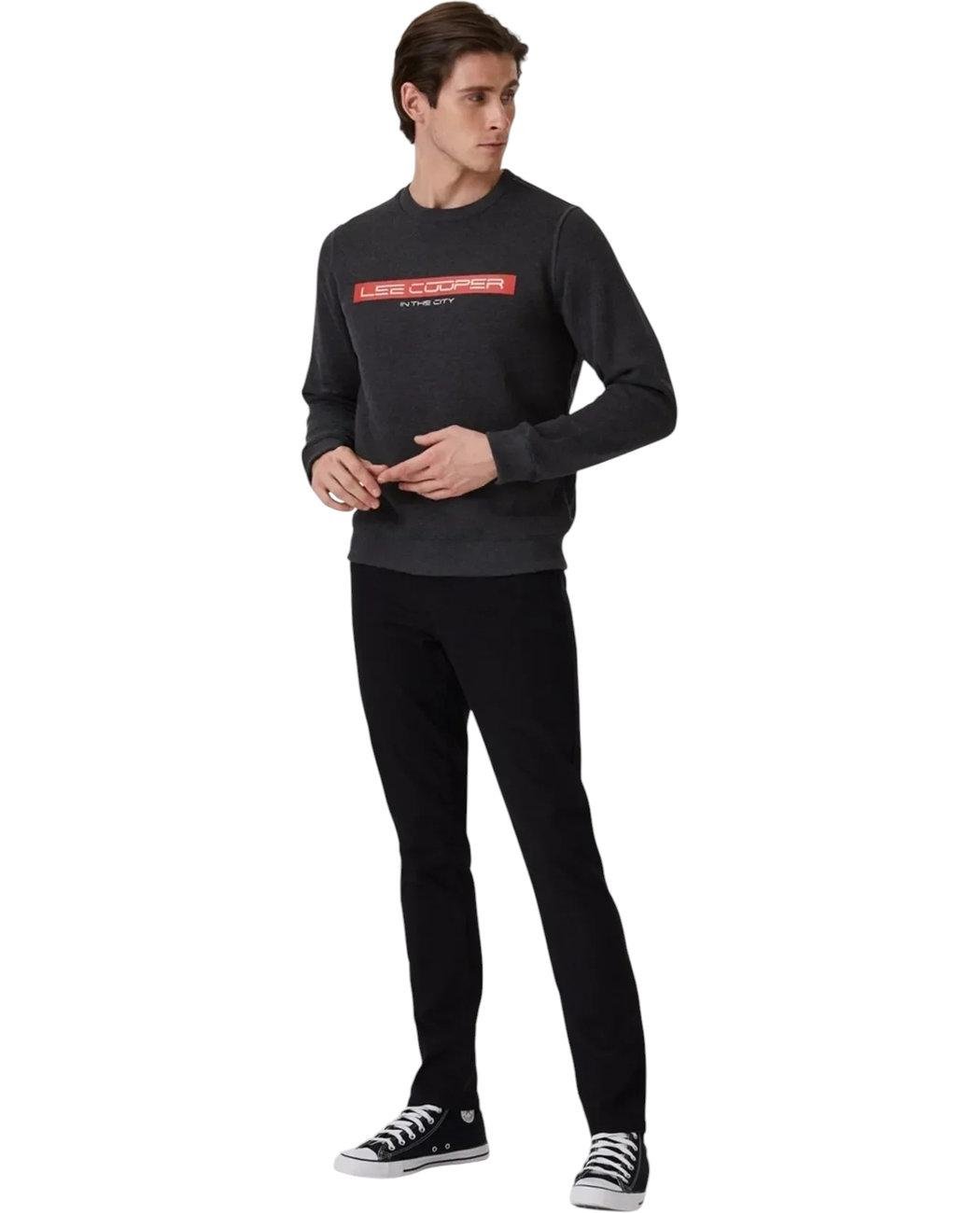 Світшот чоловічий Lee Cooper 231LCM241022.7504 L Антрацит (8682272351695) - фото 4