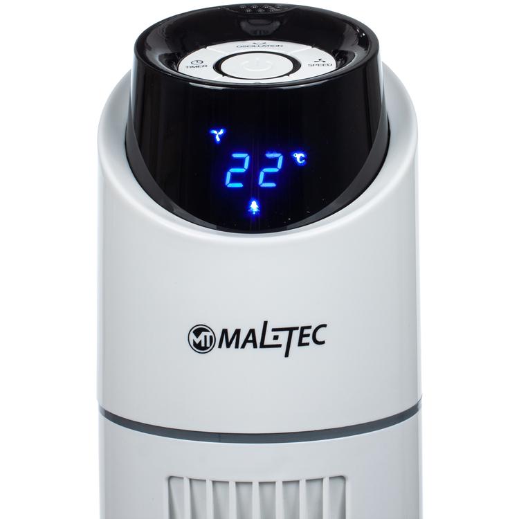 Вентилятор підлоговий Maltec WK200WT з пультом та LED-дисплеєм Білий (b9debf2f) - фото 3