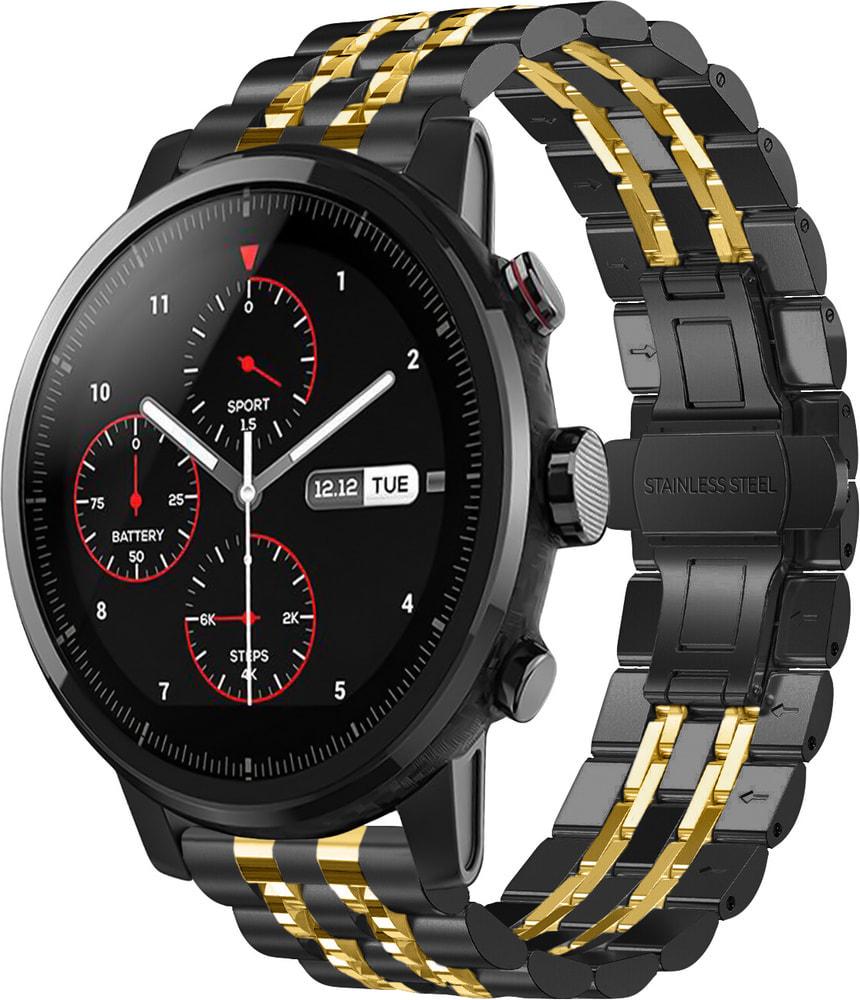Браслет металлический Spinye Line для Amazfit Stratos Black Gold (28978-02)