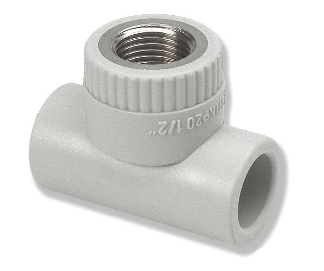 Тройник с металлической внутренней резьбой Wavin Ekoplastic 25 мм Rp-3/4 (STKI02525X)