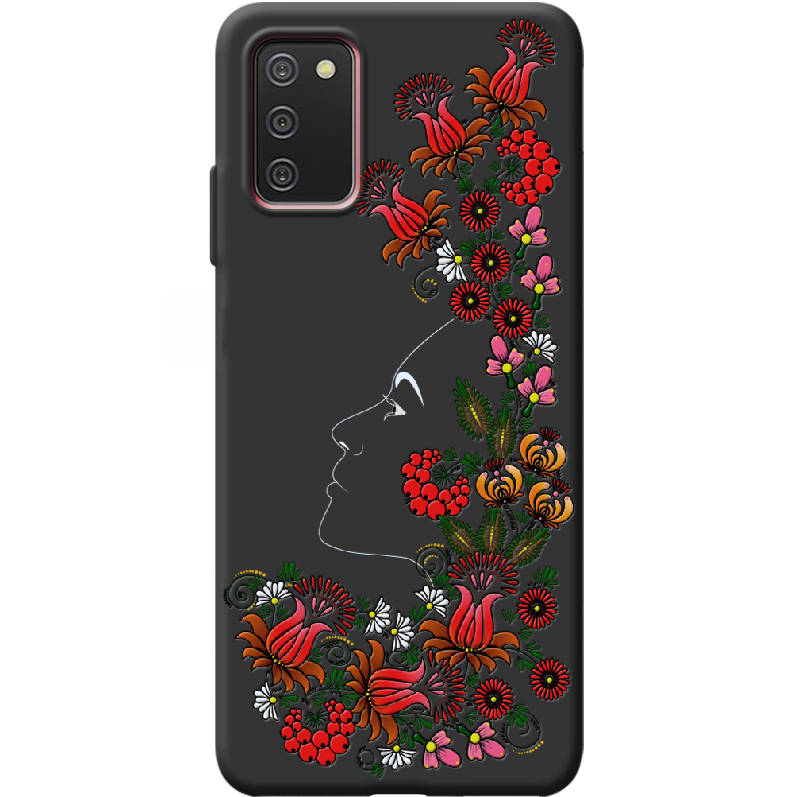 Чехол BoxFace Samsung Galaxy A03s (A037) 3D Ukrainian Muse Черный силикон (43255-bk64-44047)