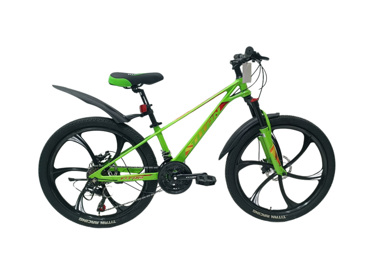 Велосипед Titan Magic 24" 11" Зеленый/Желтый (2437703954)