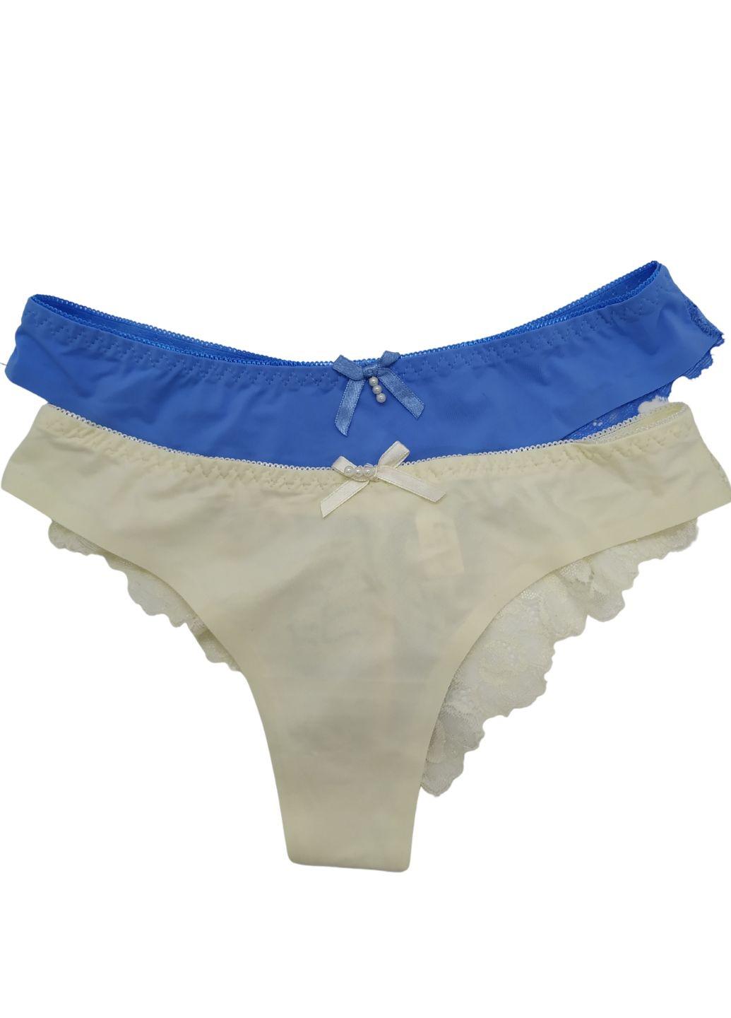 Набор женских трусиков Biweier №1 XL р. 46 2 шт. Комбинированный