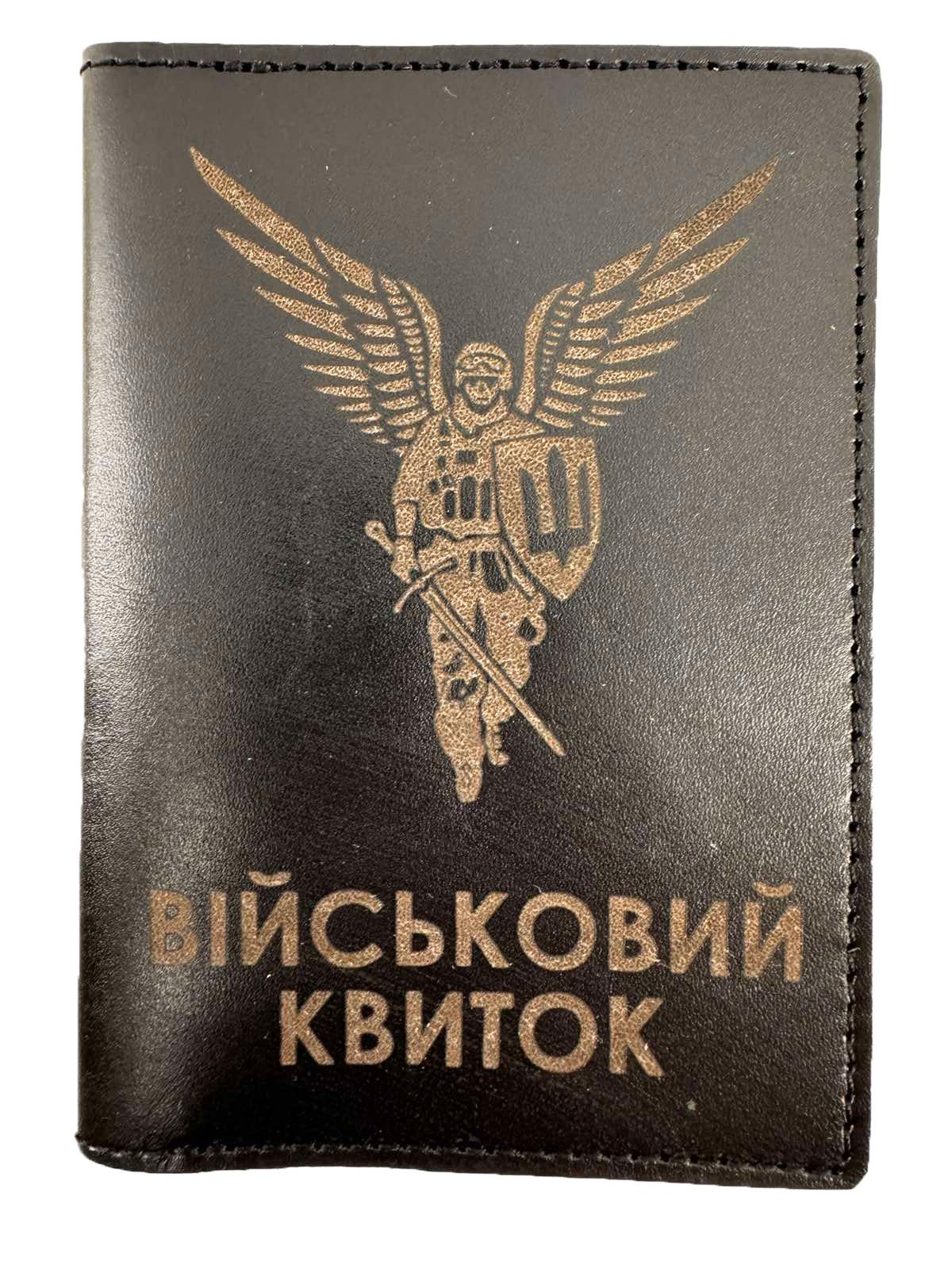 Обложка кожаная для военного билета Черный (3575896)