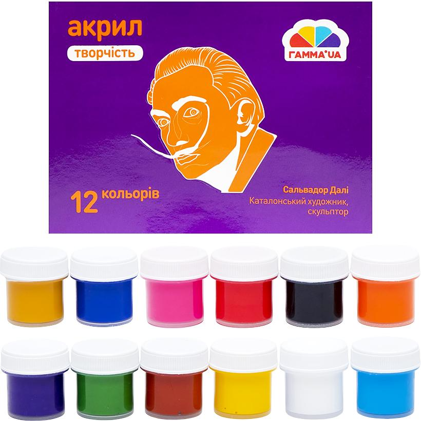 Акриловая краска 400502 10 мл. 12 цветов (400502)
