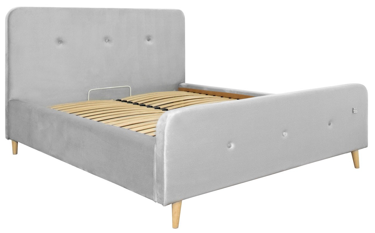 Кровать Mishel VIP Wood Monolith 84 140х190 см Серый