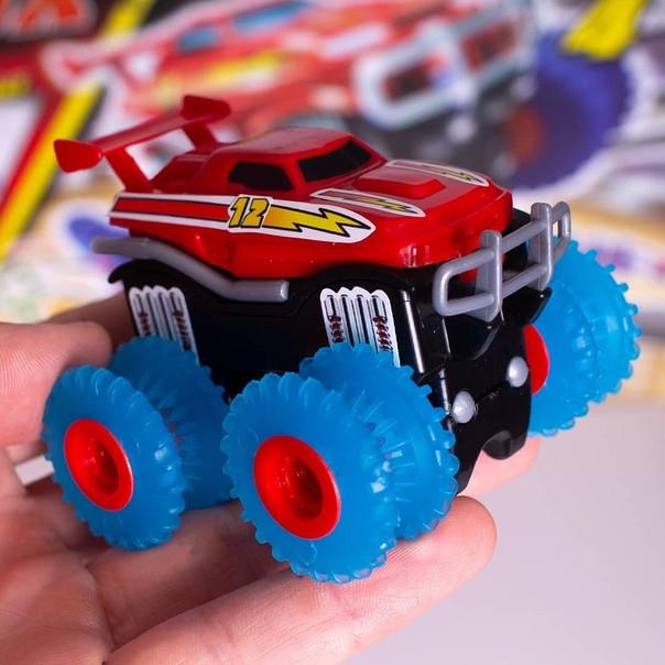 Машинка Trix Trux Monster Truk для канатного детского трека монстр-траки Красный - фото 2