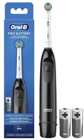 Електрична зубна щітка Oral-B Pro Battery Precision Clean Black на батарейці 1 шт. (4210201409809) - фото 2