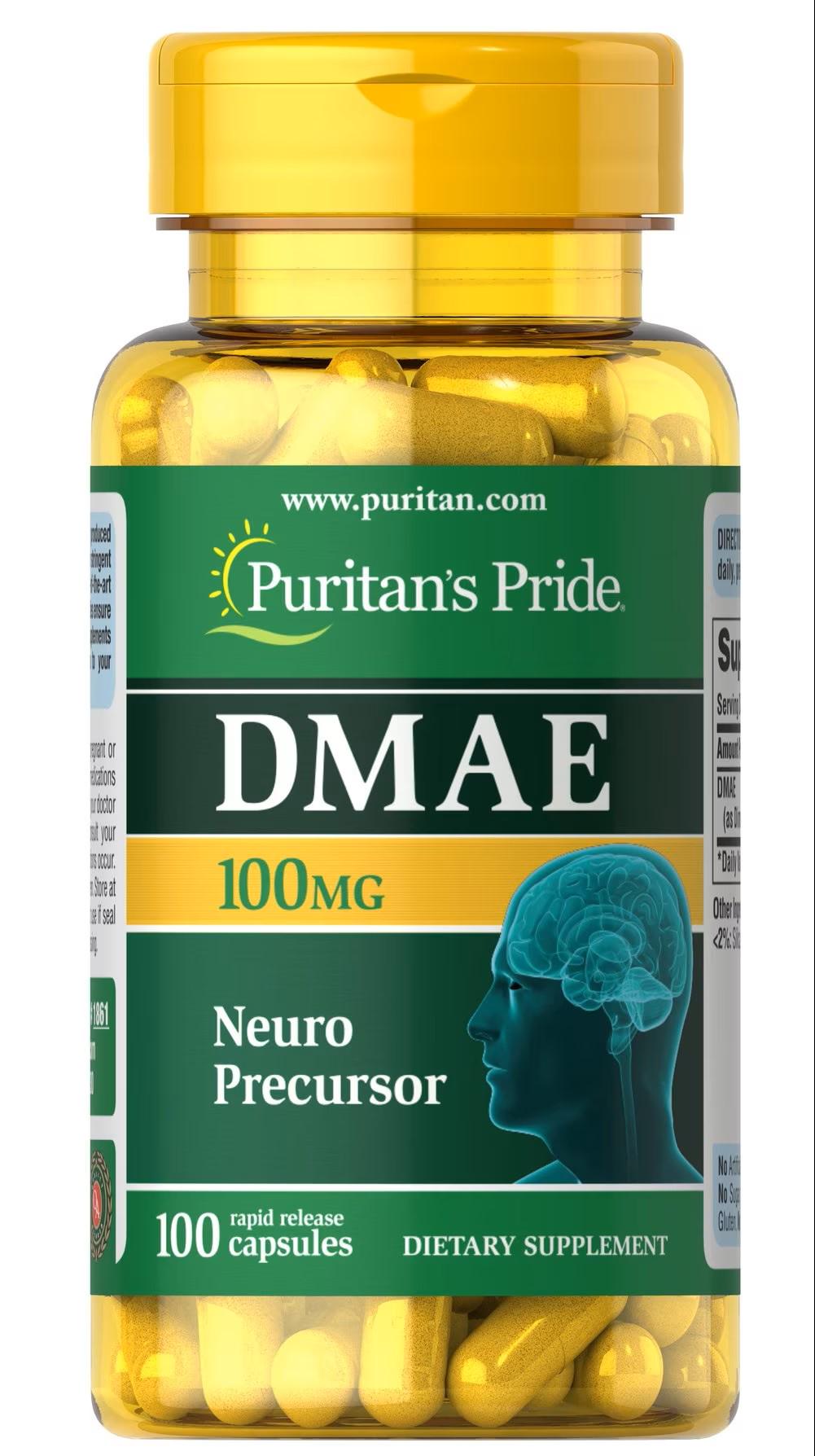 Диметиламиноэтанол Puritan's Pride DMAE 100 mg 100 капс.