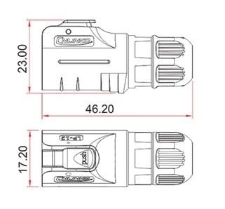 Роз'єм герметичний вилка CNLINKO 2pin LP-12-C02PE-02-001 (2338163255) - фото 8 Роз'єм герметичний вилка CNLINKO 2pin LP-12-C02PE-02-001 (2338163255) - фото 8