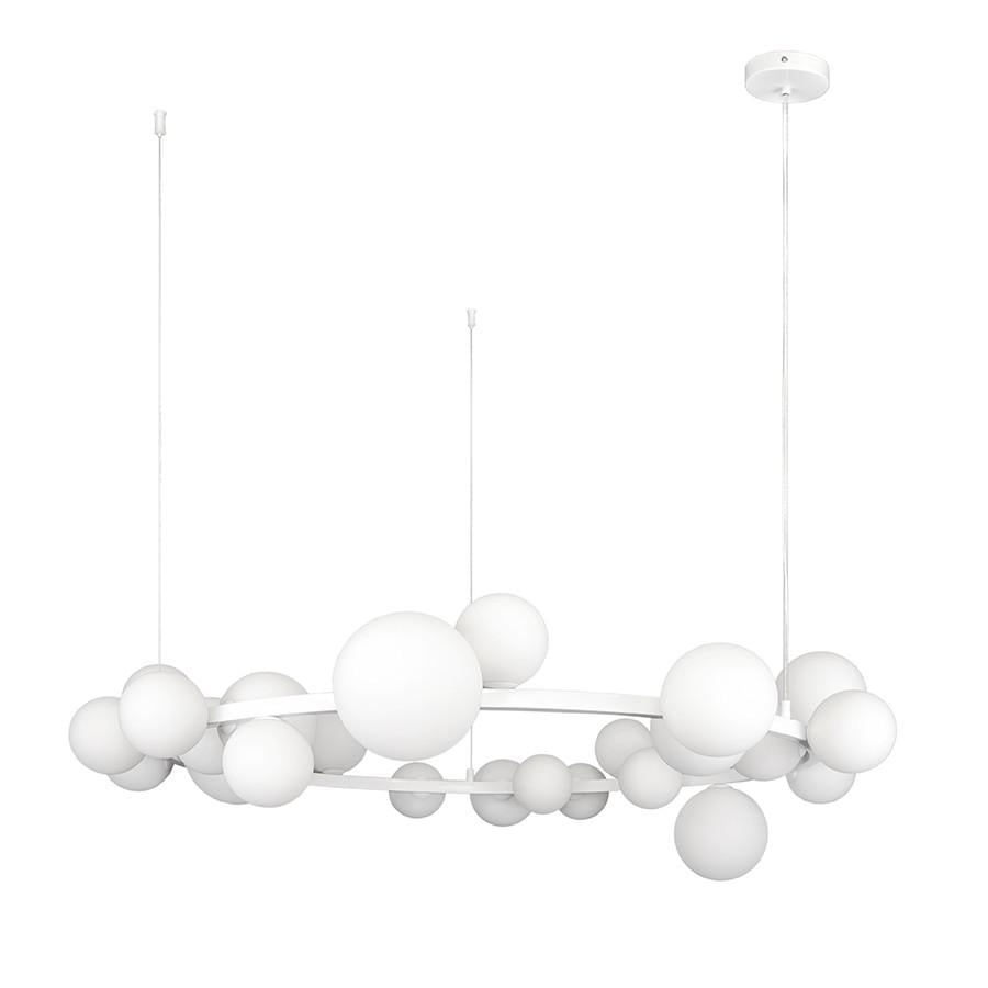 Люстра Levistella 918LP267-24 WH+WH Молекула на 24 плафонах Белый (2585281994)