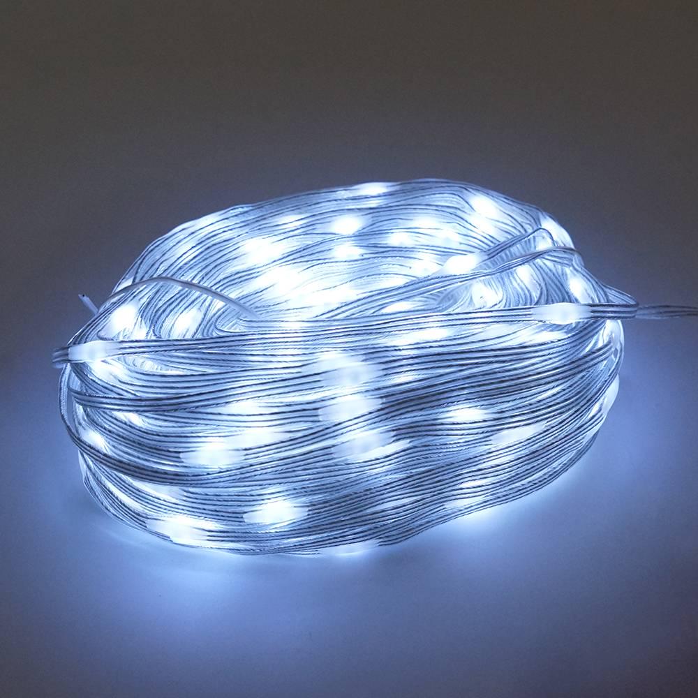 Гірлянди 400LED Діод White 1 режим 50 м прозора ізоляція Box