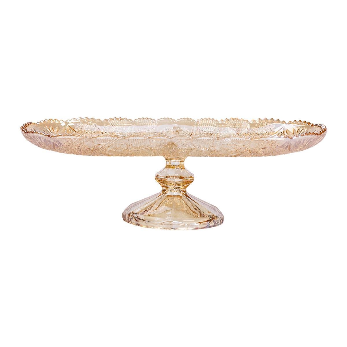 Фруктовая стеклянная на ножке овальная ваза для фруктов 33,5х15х10,5 см (HP-YH-84) - фото 2 Фруктовая стеклянная на ножке овальная ваза для фруктов 33,5х15х10,5 см (HP-YH-84) - фото 2