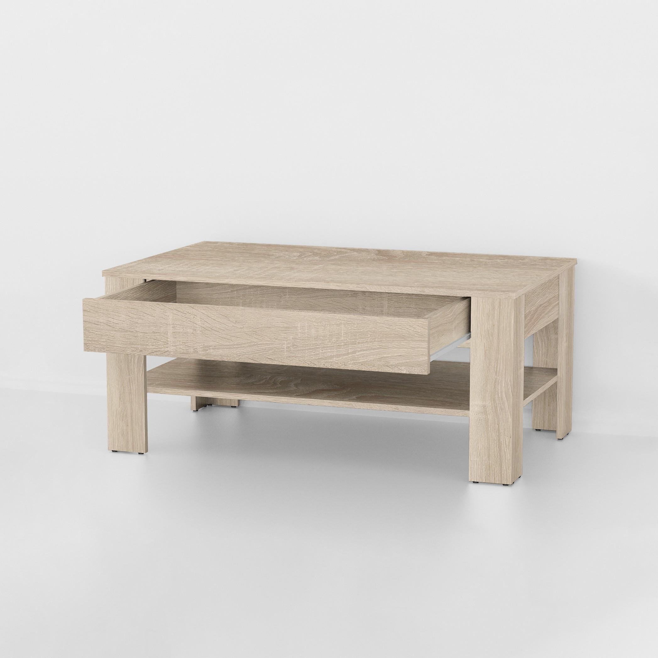 Журнальний стіл зі шухлядою S-5 1000х650х480 мм Дуб Сонома - фото 4 Журнальний стіл зі шухлядою S-5 1000х650х480 мм Дуб Сонома - фото 4