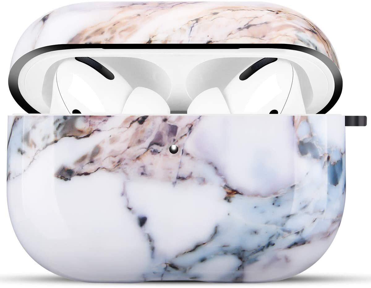 Дизайнерский чехол для Apple AirPods Pro Фиолетовый мрамор (553)