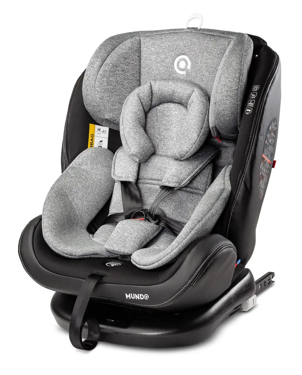 Автокресло детское Caretero Mundo Isofix 81х44х44 см 0-36 кг Серый (129889) - фото 7