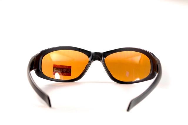 Очки защитные открытые Global Vision Hercules-2 drive mirror Коричневый - фото 5