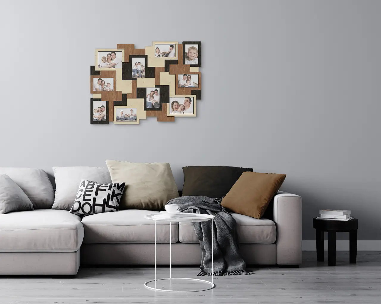 Колаж із фоторамок абстрактних на 10 фотографій Натуральний (abstract_collage) - фото 3 Колаж із фоторамок абстрактних на 10 фотографій Натуральний (abstract_collage) - фото 3