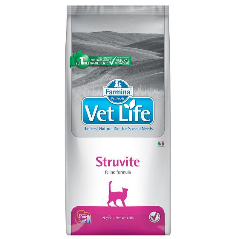 Корм сухий для кішок Farmina Vet Life Struvite для розчинення струвітних уролітів 400 г (8010276025319)