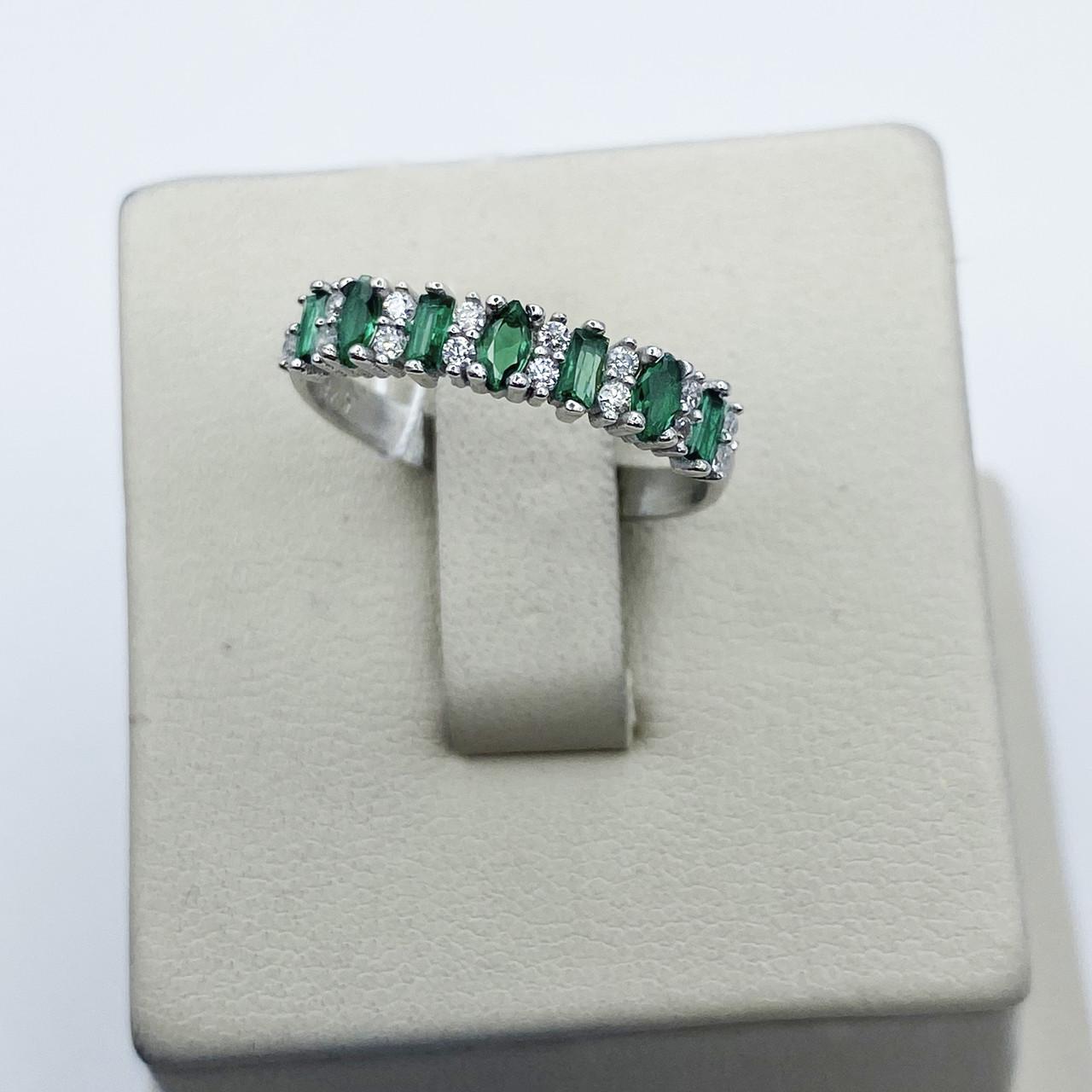 Кільце срібне Доріжка з кубічним цирконієм р. 18,5 1,61 г (2040443128)