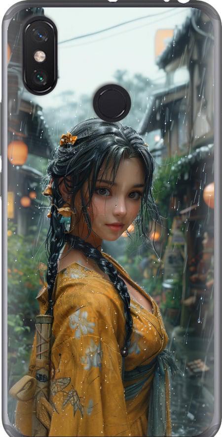 Чехол на Xiaomi Mi Max 3 Anime-girl (6133t-1534-42517)