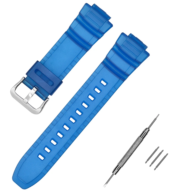 Ремінець для Casio AE-2100 Blue SI (4055)