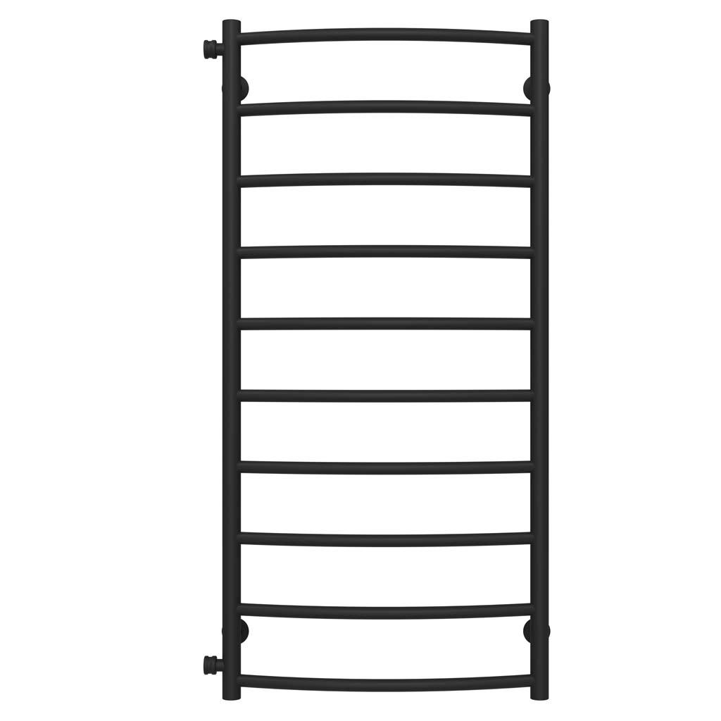 Рушникосушарка водяна Deffi Класік П10 бокове ліве підключення нержавіюча сталь 500x1100 мм Чорний (C.DK.110.50.10.B.B)