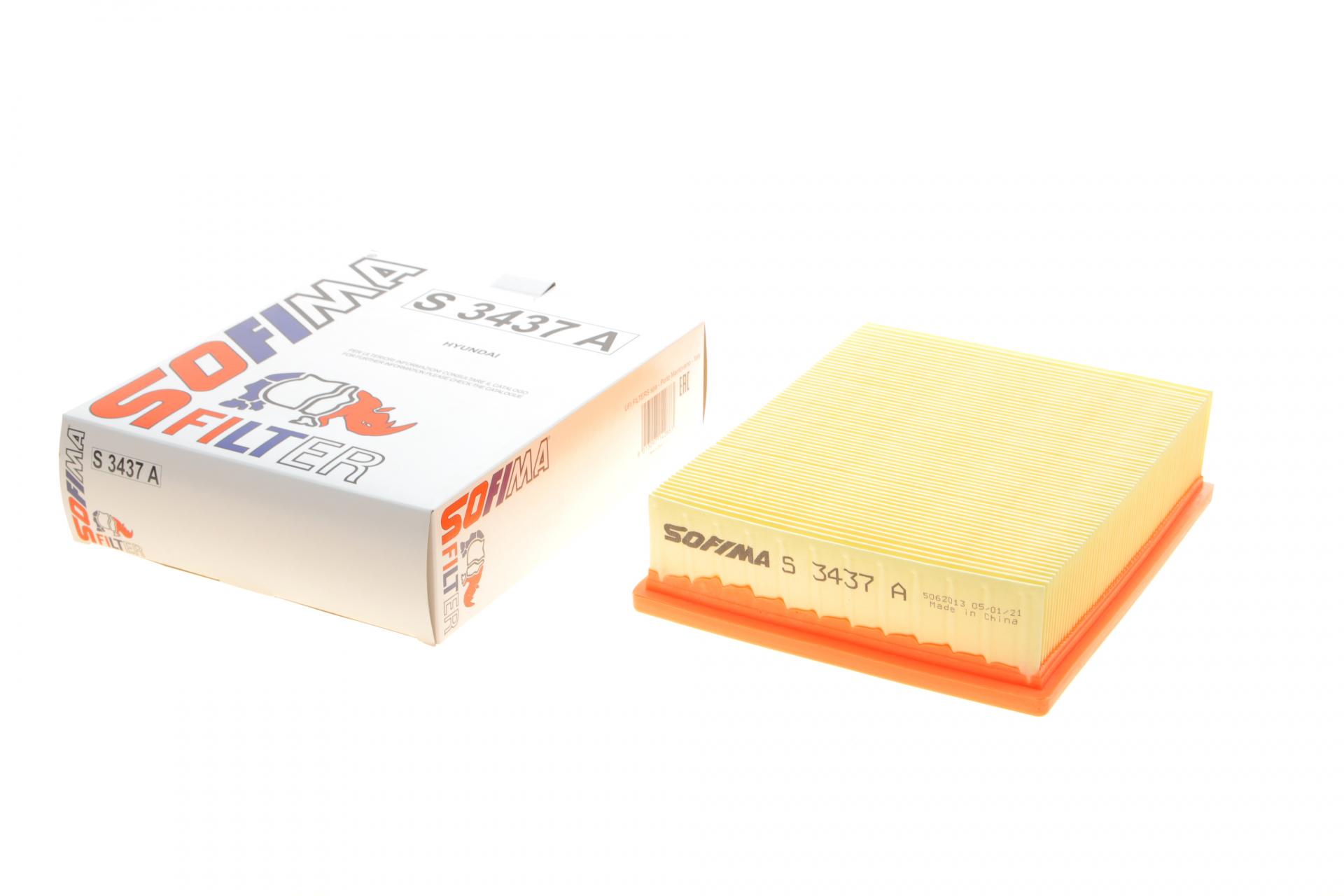 Фільтр повітряний SOFIMA для Hyundai Sonata V 2,0/2,4 05-10- (S 3437 A)