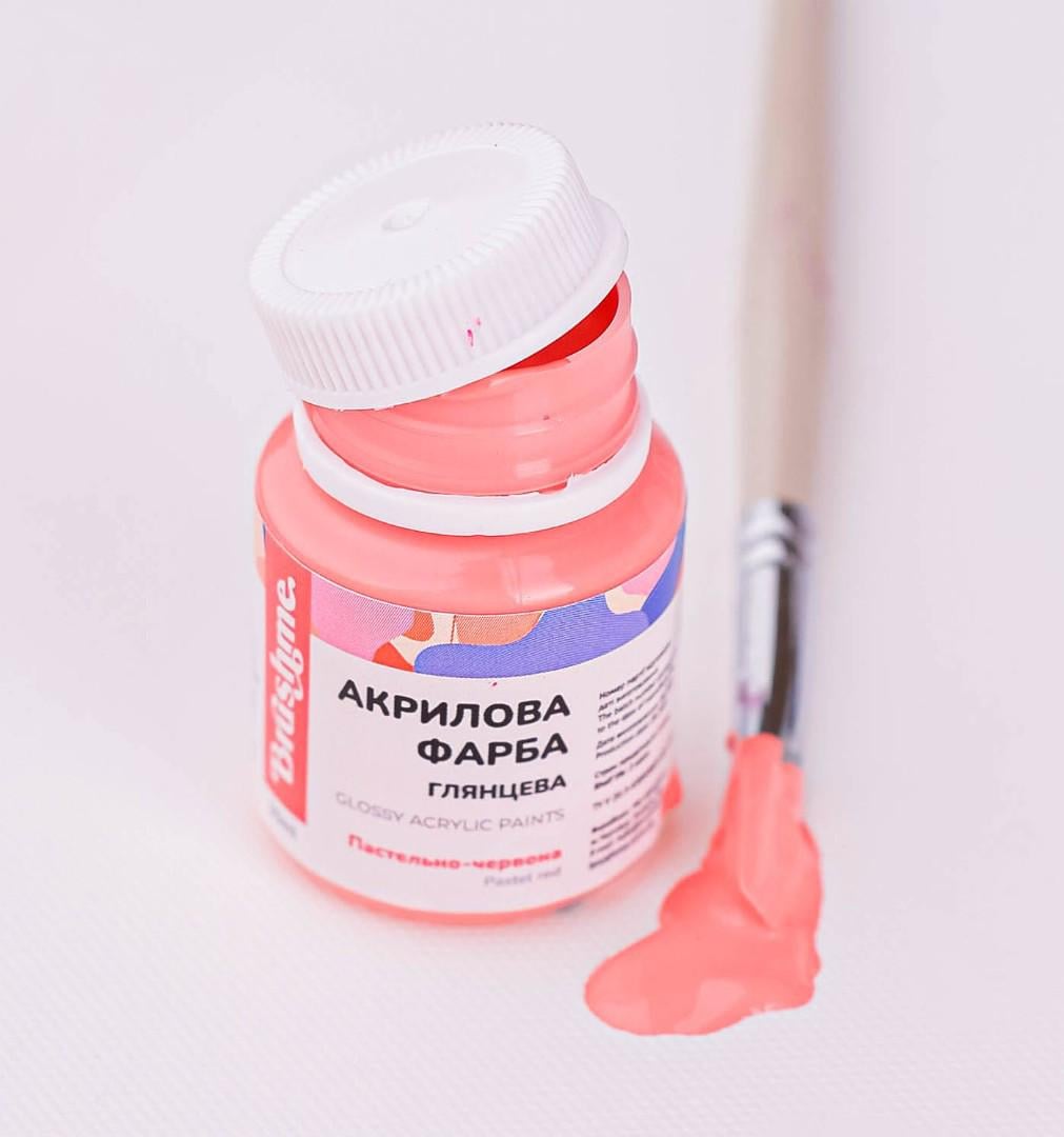 Краска акриловая Brushme 20 мл Пастельно-красный (ACPT42)