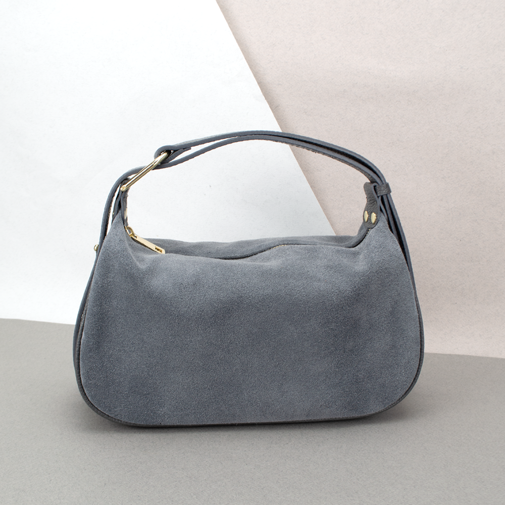 Сумка женская замшевая Virginia Conti 03800 Темно-серый (2423712273) - фото 1