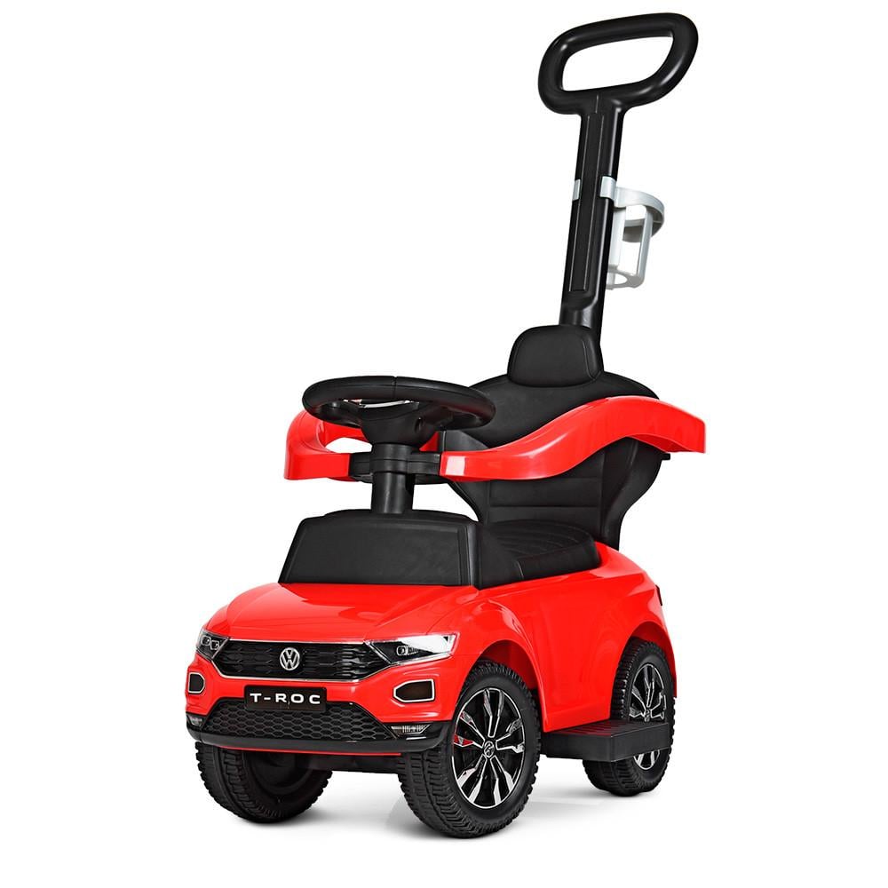 Каталка-толокар 651-3 c родительской ручкой Красный (651-3/44.06)