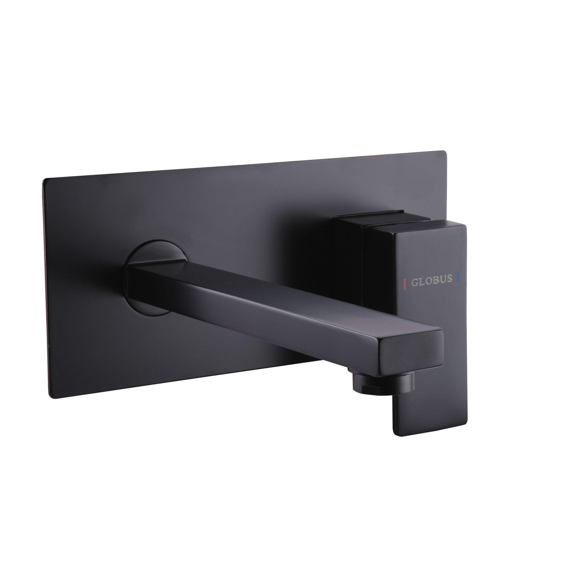 Змішувач для умивальника вбудованого монтажу зі стіни GLux Milano GLM-204-BB-SMART Чорний матовий (22023) Змішувач для умивальника вбудованого монтажу зі стіни GLux Milano GLM-204-BB-SMART Чорний матовий (22023)