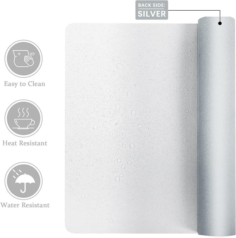 Ігрова поверхня Desk Mat Ultra Slim 900x400x1,8 мм White/Silver - фото 9 Ігрова поверхня Desk Mat Ultra Slim 900x400x1,8 мм White/Silver - фото 9