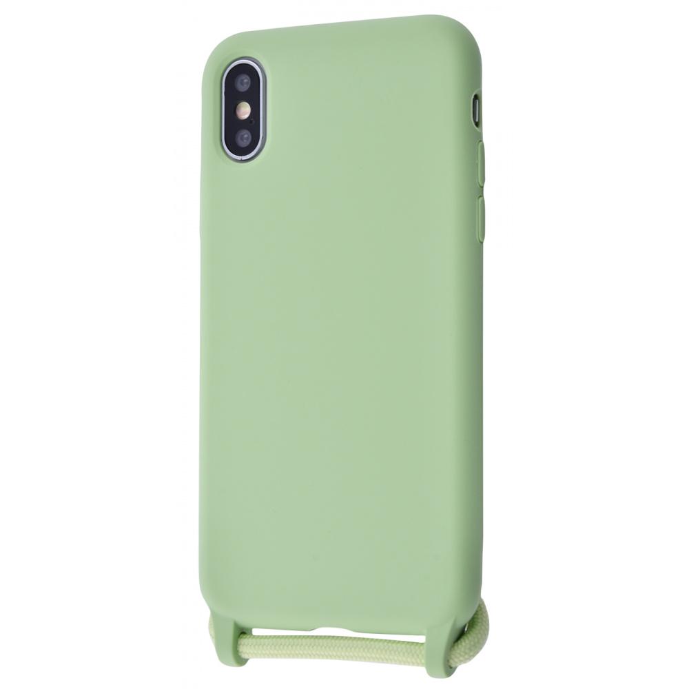 Чохол WAVE Lanyard case TPU для iPhone X/XS Mint gum