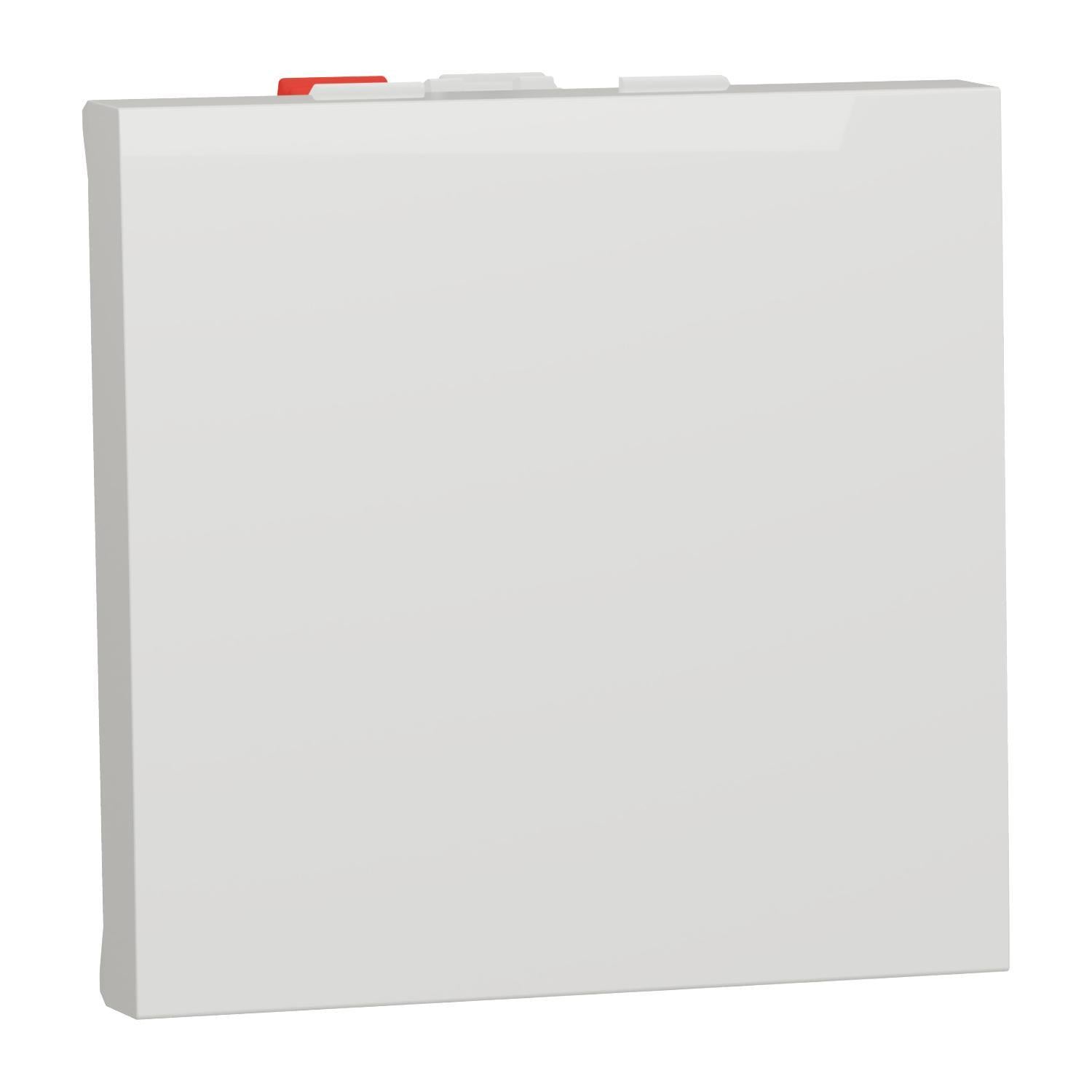 Переключатель 1-клавишный Schneider Electric 2 модуля 10А Unica New Белый (NU320318) Переключатель 1-клавишный Schneider Electric 2 модуля 10А Unica New Белый (NU320318)