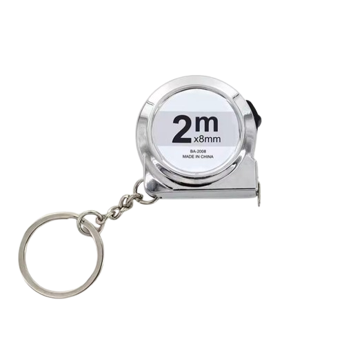 Рулетка портативная Probon измерительная из мягкой стали с выдвижной лентой длиной 2 м. Silver