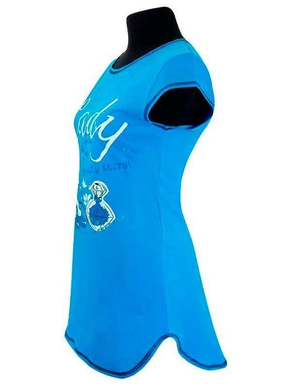 Туника женская летняя 620 р. 56/58 Голубой (1773561521) - фото 2