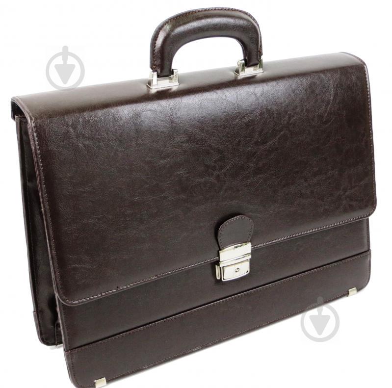 Портфель деловой из искусственной кожи JPB Коричневый (TE-32 brown)