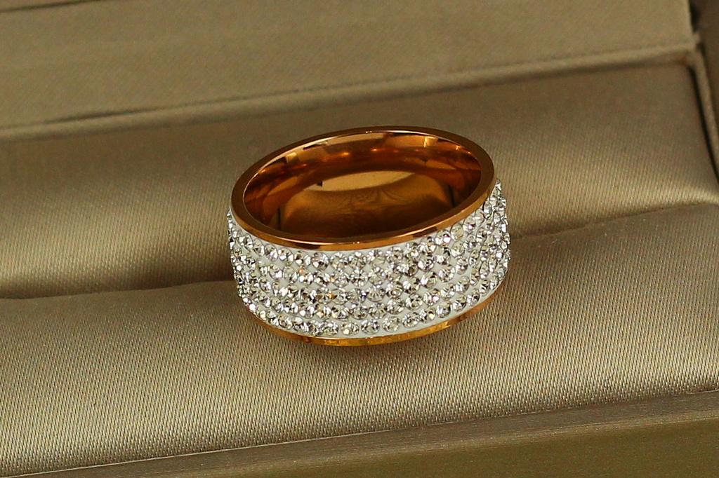 Кільце Xuping Jewelry чотири доріжки спереду камені р. 21 Золотистий (1693916500)