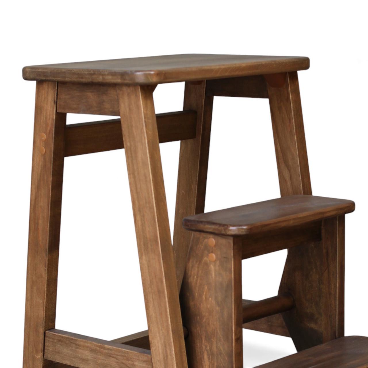 Табурет-лестница деревянный Студія Дерева Вільха Ретро бытовой 3 ступеньки Палисандр (31002899) - фото 4 Табурет-лестница деревянный Студія Дерева Вільха Ретро бытовой 3 ступеньки Палисандр (31002899) - фото 4