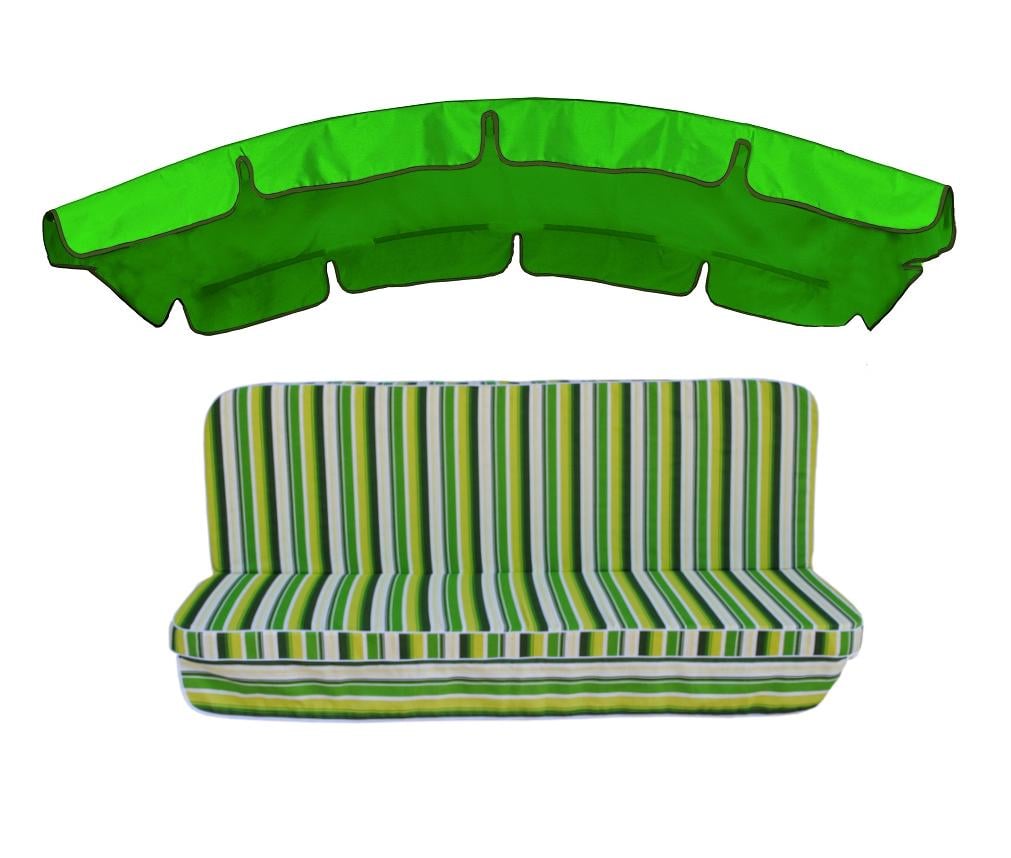 Комплект подушек для качелей eGarden Verrano 180x110x6 тент трава 120x210 Ярко-зеленый Комплект подушек для качелей eGarden Verrano 180x110x6 тент трава 120x210 Ярко-зеленый